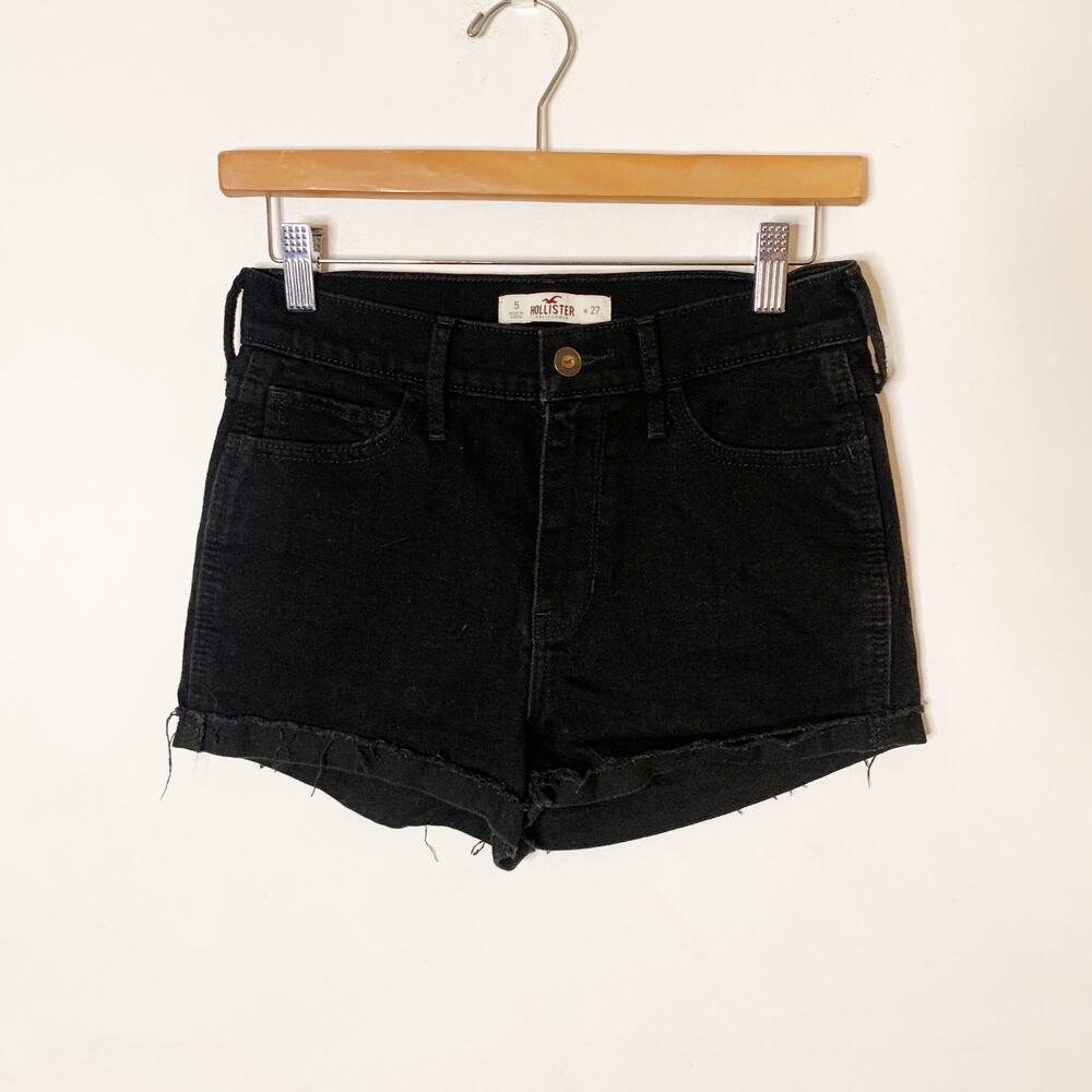 Hollister SZ 5/27 Black Jean Shorts